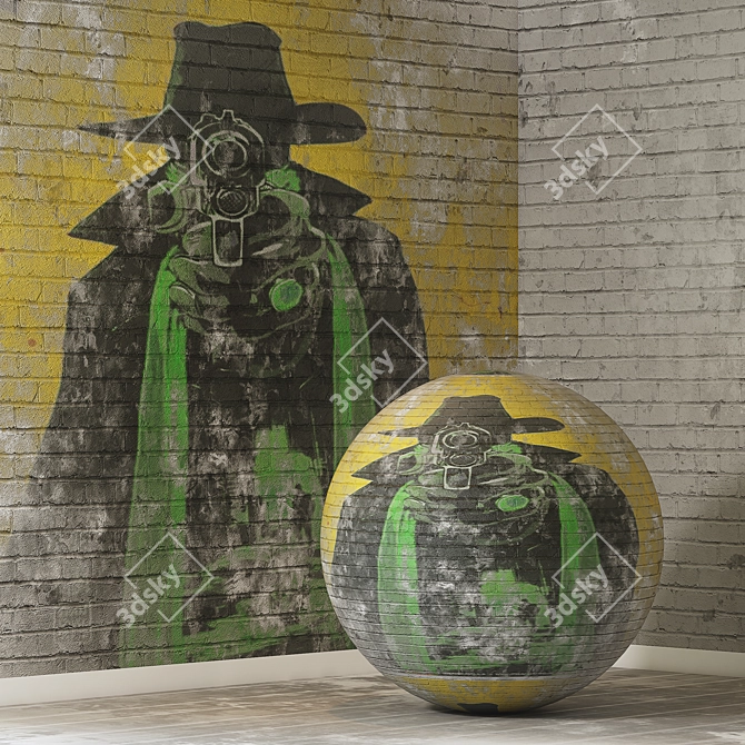 Graffiti 10 Pack 4K Textures 3D model image 1