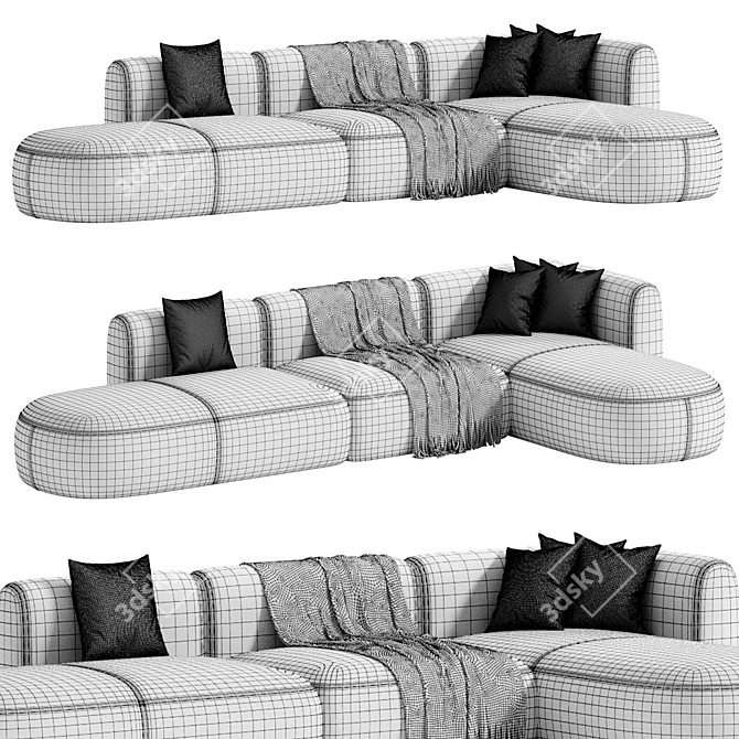 Iskral Modern Stylish Sofa 3D model image 5