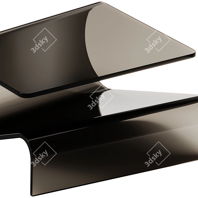 Sleek Velo Coffee Table, 95x76x33cm 3D model image 5