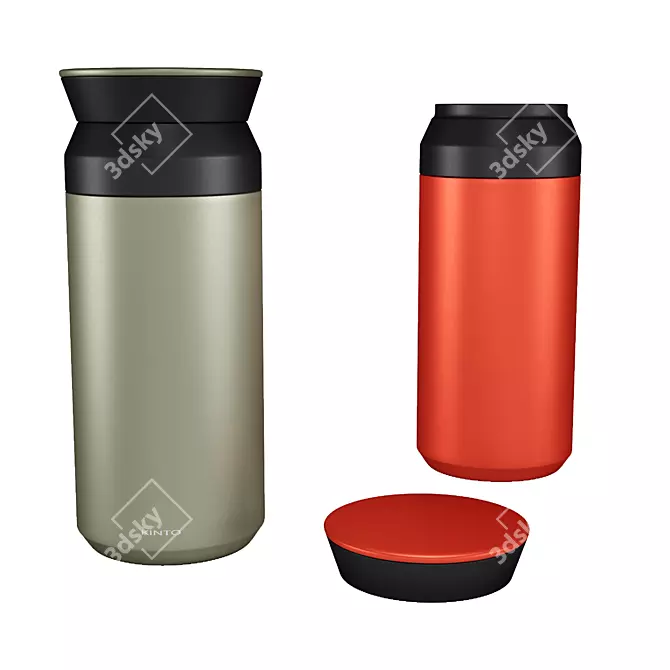 Portable Stainless Steel Tumbler 3D model image 2