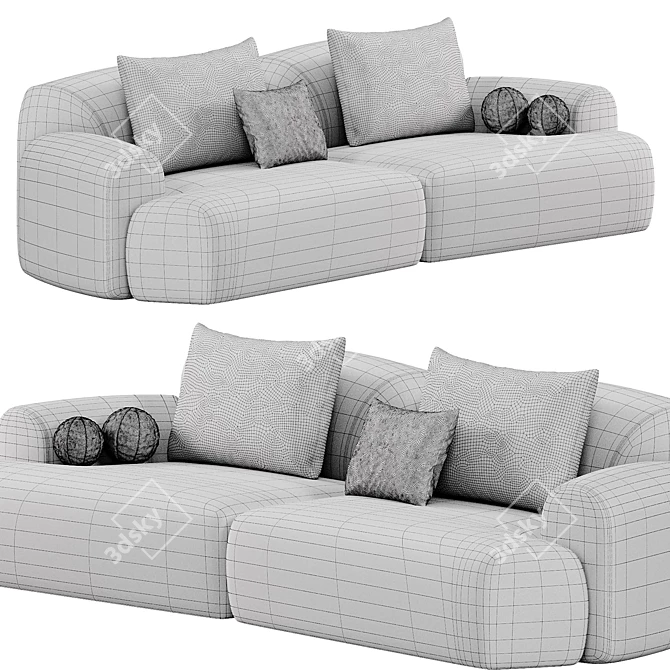 Natuzzi Buddie Sofa 2015 Collection 3D model image 4