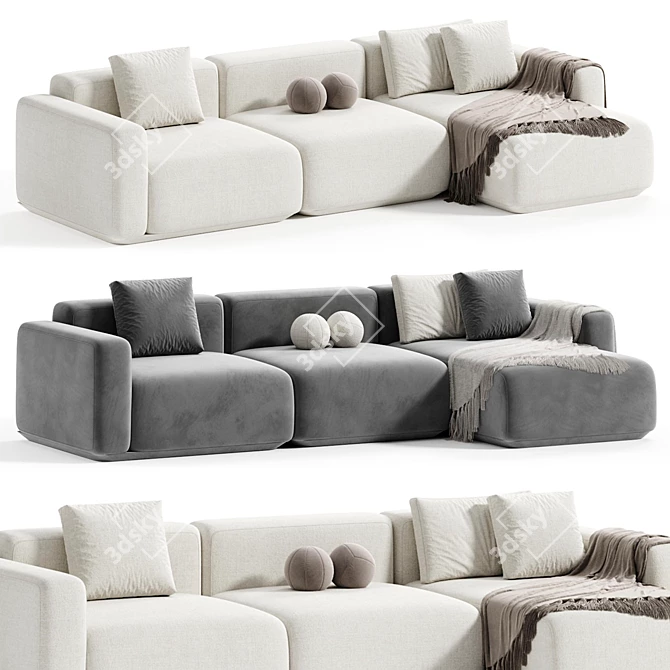 Modern Corner Sofa Grant 2015 3D model image 1