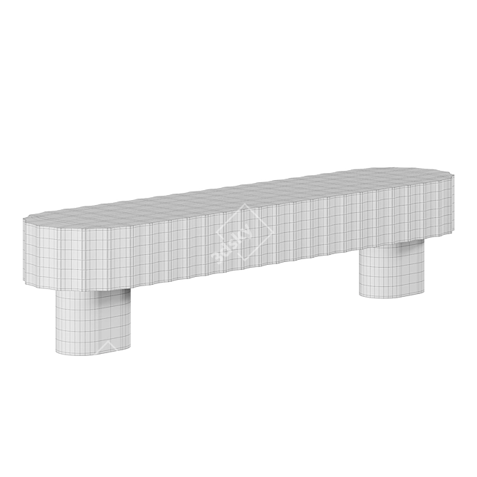 Antica Resin Bench Kolkhoze 3D model image 3