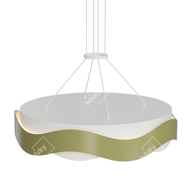 Wave LED Pendant Lamp FINIAN 3D model image 2