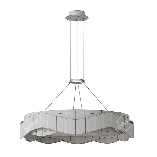 Wave LED Pendant Lamp FINIAN 3D model image 3