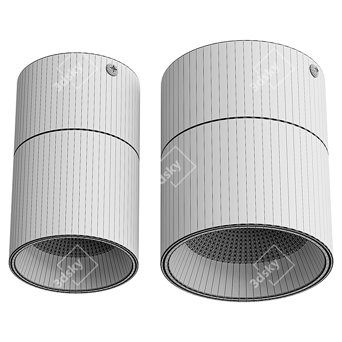 Modern LED Downlight Spot 3D model image 2