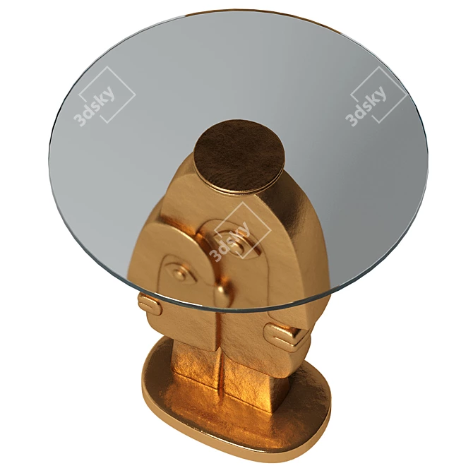 Dual-Faced Side Table Kare 3D model image 4