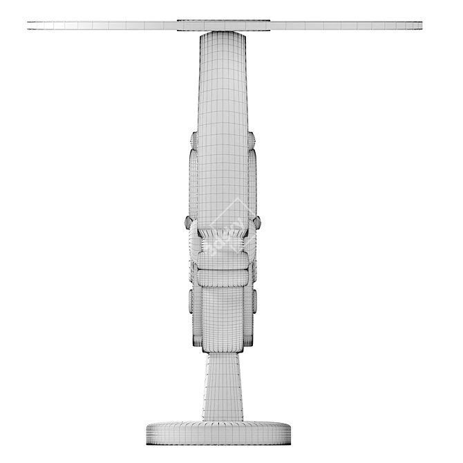 Dual-Faced Side Table Kare 3D model image 6