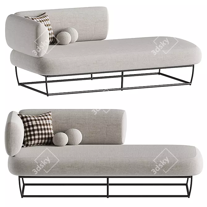 Elegant BERNARD Day Bed Model 3D model image 3