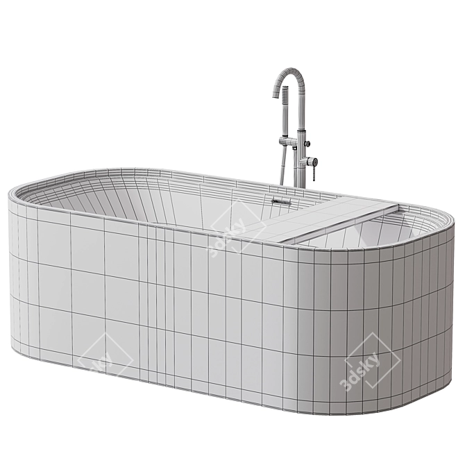 Modern PB Bath Cocoon Design 3D model image 7