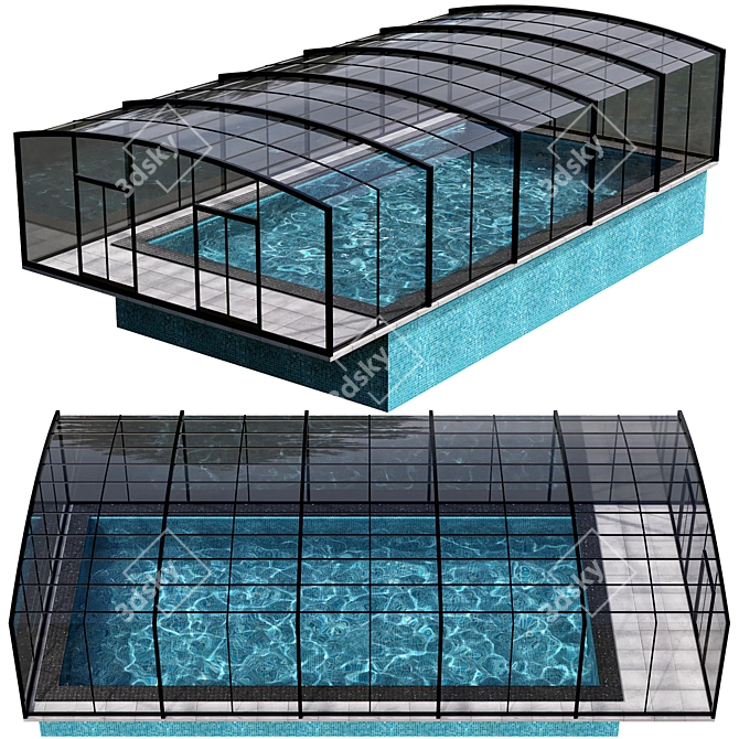 Caustics Pool No102 Render Ready 3D model image 1