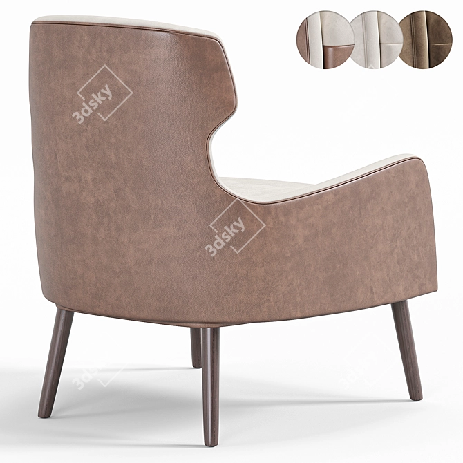 Modern Armchair Osby Design Furniture 3D model image 2