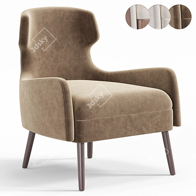 Modern Armchair Osby Design Furniture 3D model image 4