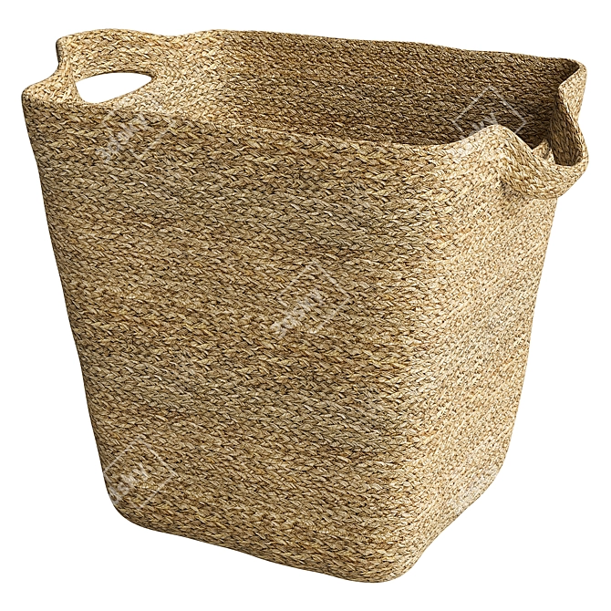 Rustic Natural Basket 2017 3D model image 2