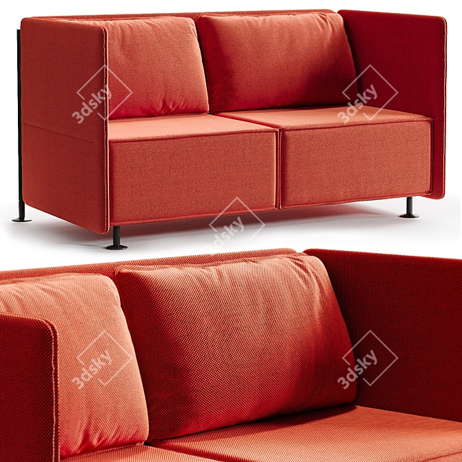 CoronaLegacyMtl Low Sofa Design 3D model image 1