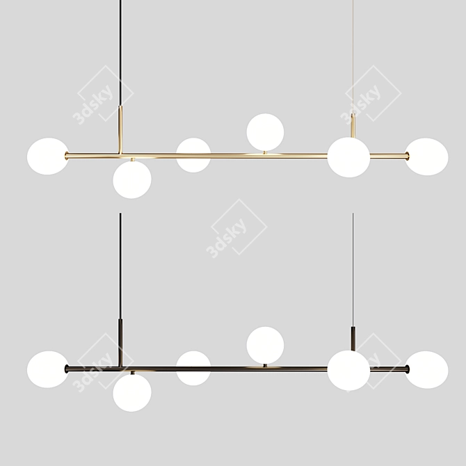 Centrsvet SHARM STICK Pendant Light 3D model image 2