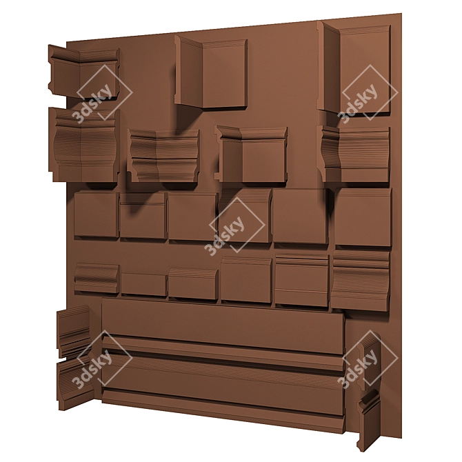 Embellish Polystyrene Moldings 3D model image 3