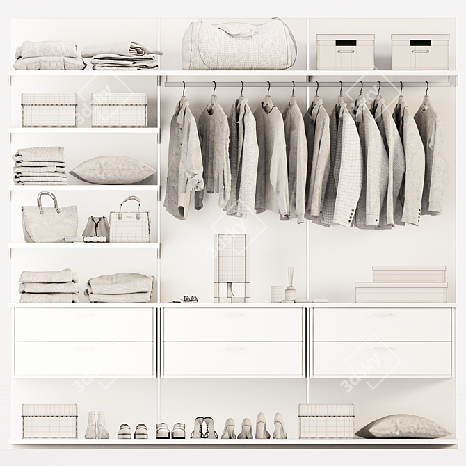 15-Piece Wardrobe & Decor Set 3D model image 6