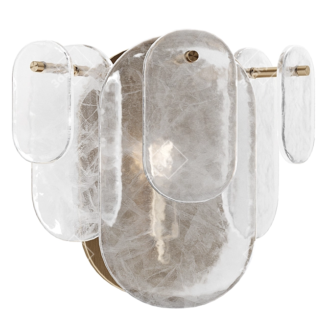 Crystal Accent Wall Sconce 3D model image 1