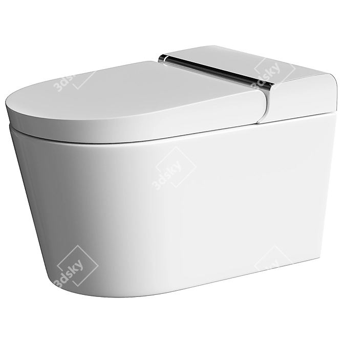 - Hygea Wall-Hung Rimless Toilet 3D model image 2