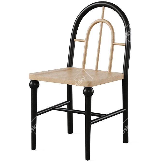 Chic Fern Dining Chair by Anthropologie 3D model image 1