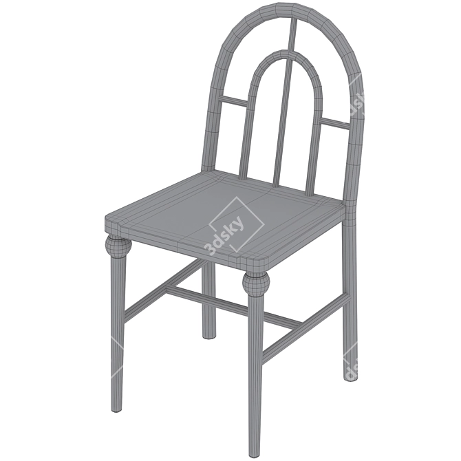 Chic Fern Dining Chair by Anthropologie 3D model image 5