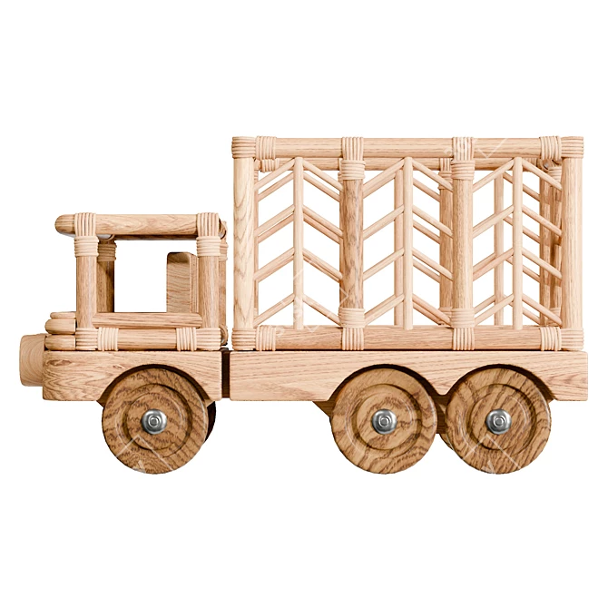 UV Unwrapped Toy Truck Organizer 3D model image 2