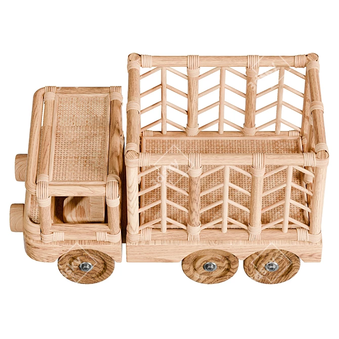 UV Unwrapped Toy Truck Organizer 3D model image 3