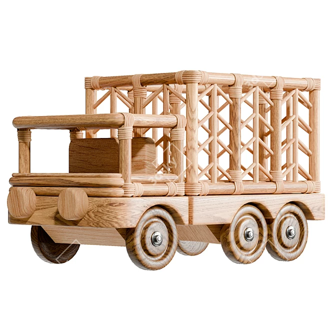 UV Unwrapped Toy Truck Organizer 3D model image 4