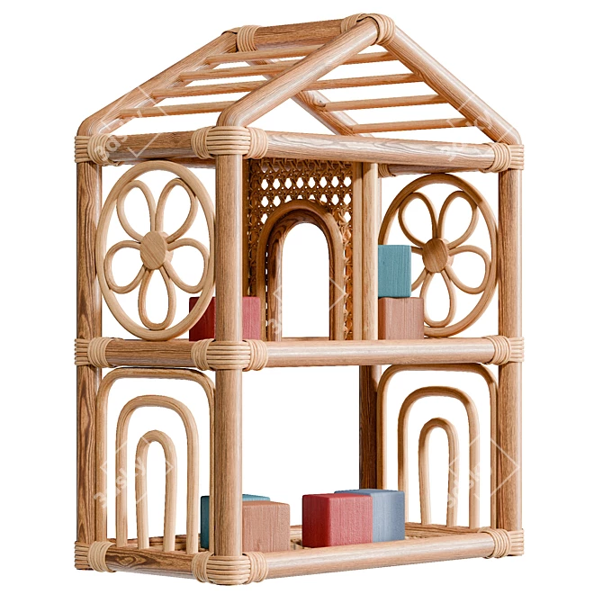 Real-size Dollhouse Playhouse Set 3D model image 4