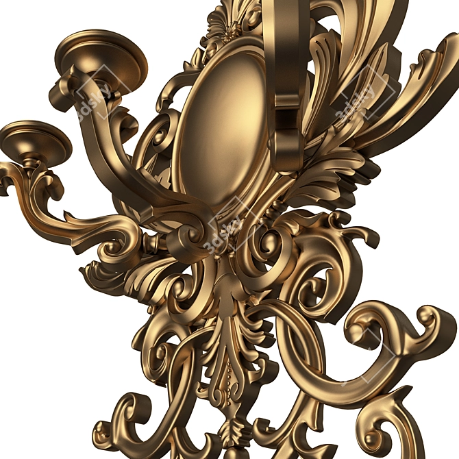 Elegant Classic Chandelier 3D Model 3D model image 3