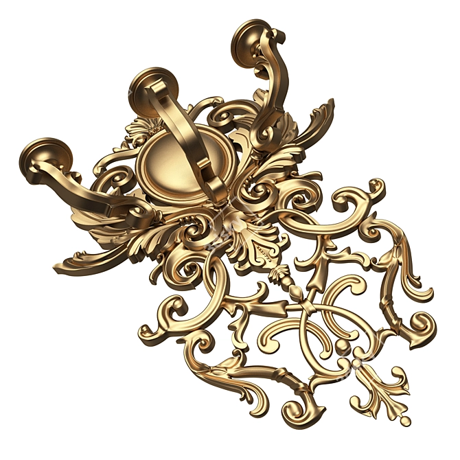 Elegant Classic Chandelier 3D Model 3D model image 4