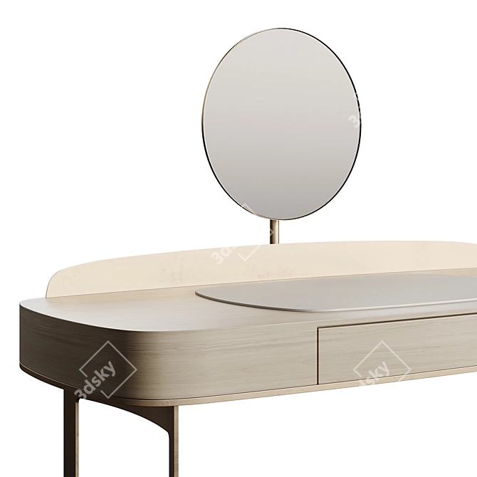 Eforma LYRA ELEGANT Vanity Desk 3D model image 2