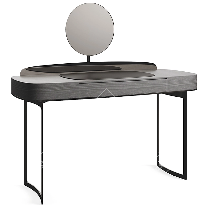 Eforma LYRA ELEGANT Vanity Desk 3D model image 3