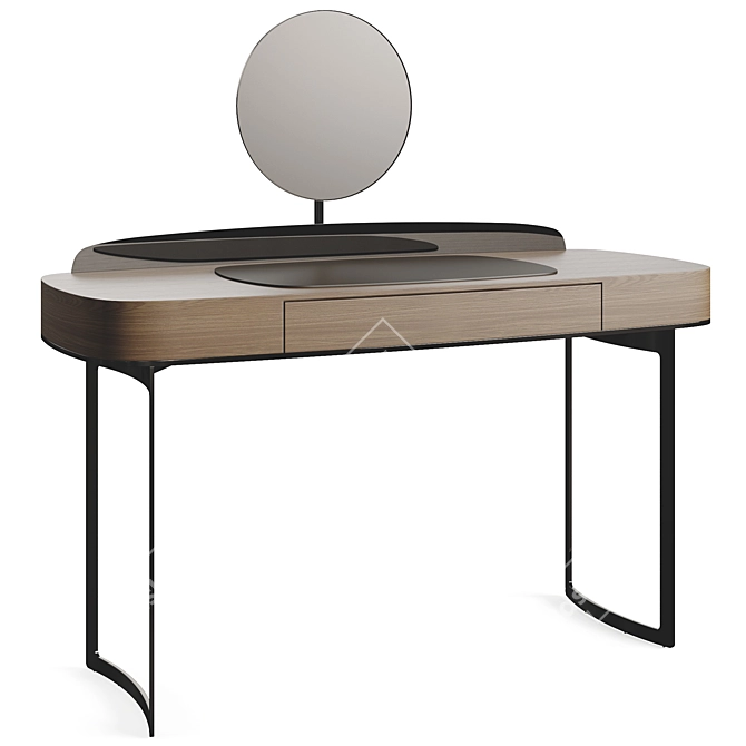 Eforma LYRA ELEGANT Vanity Desk 3D model image 4