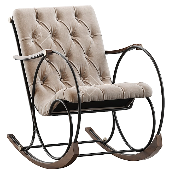 Elegant Chester Resting Chair 3D model image 1