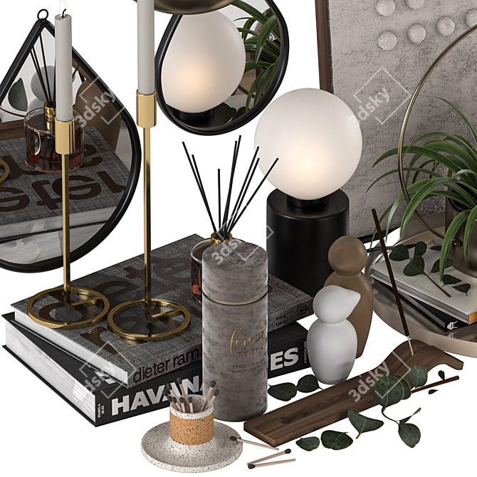 Luxury Decor Set 3D Models 3D model image 5