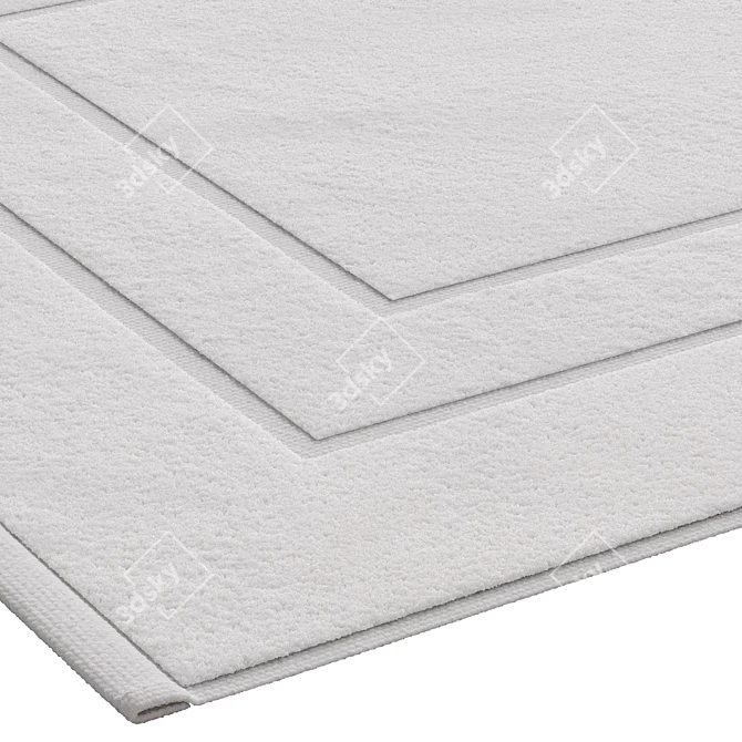 Zara Home Cotton Bath Mat 3D model image 6