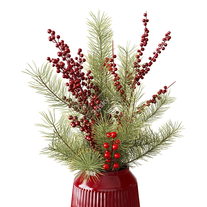 Christmas Bouquet in 3D 3D model image 3