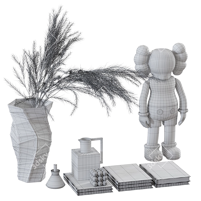 Kaws Decor Set: 3D Models 3D model image 4