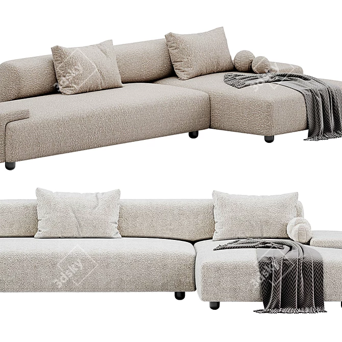 Modern Loveland Sofa in 3Ds Max 3D model image 3