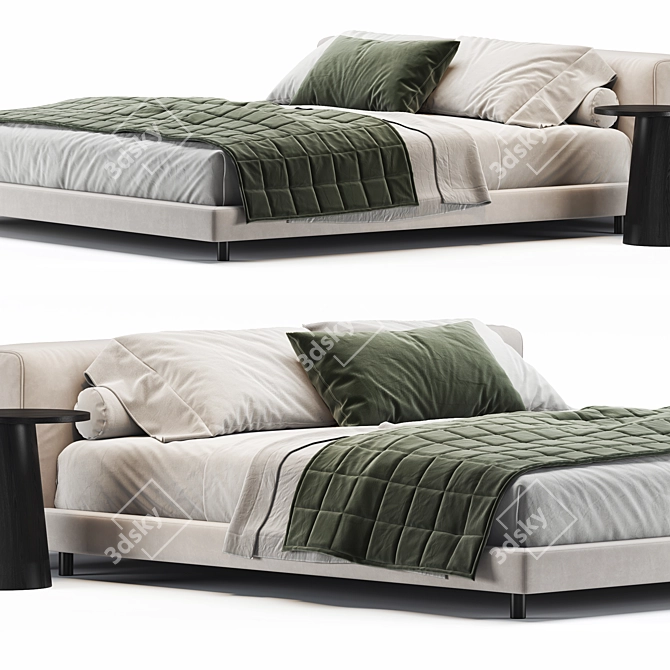 Modern Softwall Bed 2013 Edition 3D model image 2