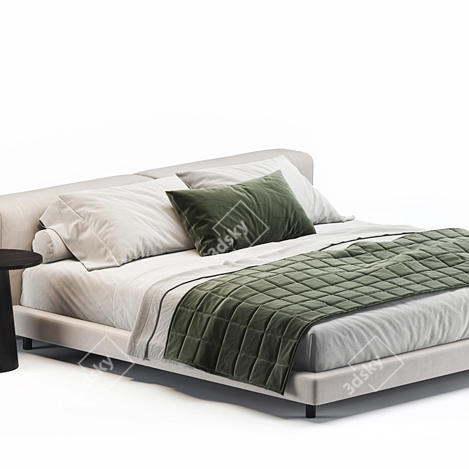 Modern Softwall Bed 2013 Edition 3D model image 3