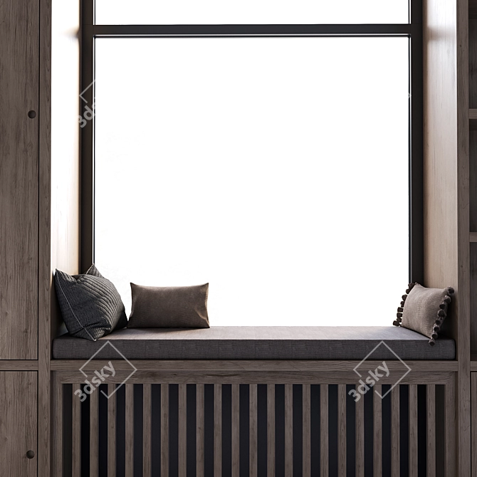 CoronaPhysicalMtl Window Panels 3D model image 5