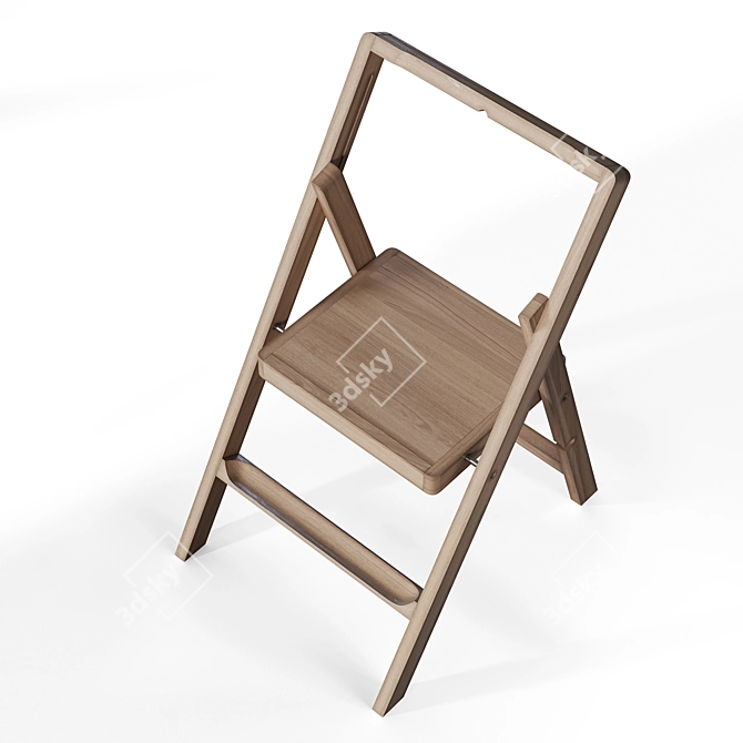 Oak Mini Stepladder by Designhouse 3D model image 5