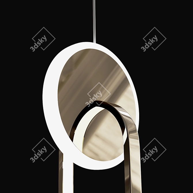 Curly Lamp 2 Suspension Light 3D model image 2