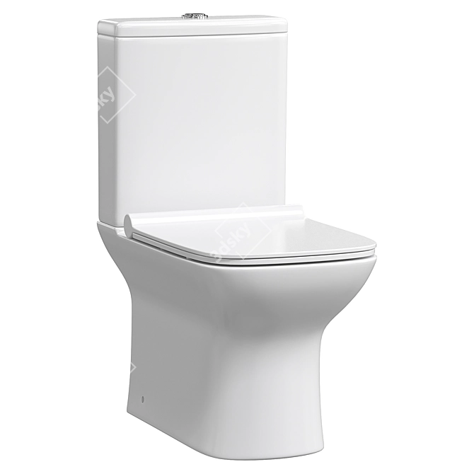 Agger AT2000 Compact Toilet 3D model image 2