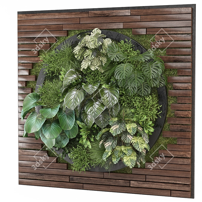 Modern Vertical Garden Set 1139 3D model image 1