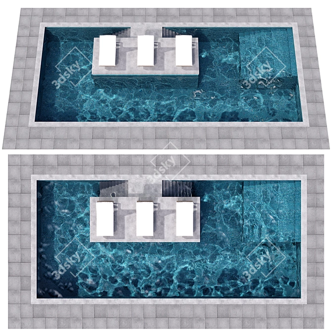 Crystal Clear Pool No103 3D model image 2