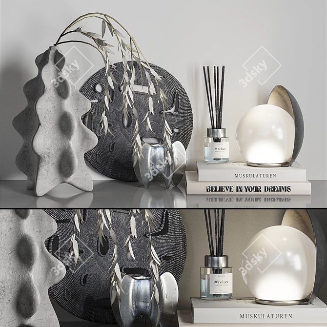 High-Quality Decorative Set for Rendering 3D model image 1